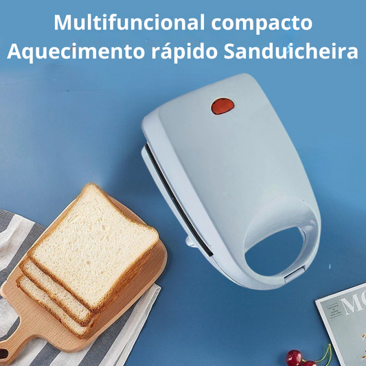 Máquina de sanduíches compacta multifuncional com aquecimento rápido