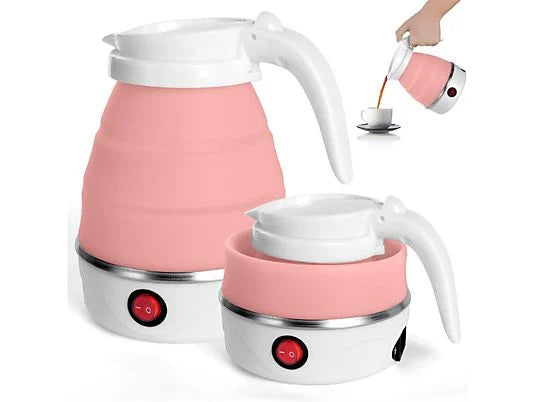 Chaleira de viagem portátil e dobráve - Mini compacta para acampamento
