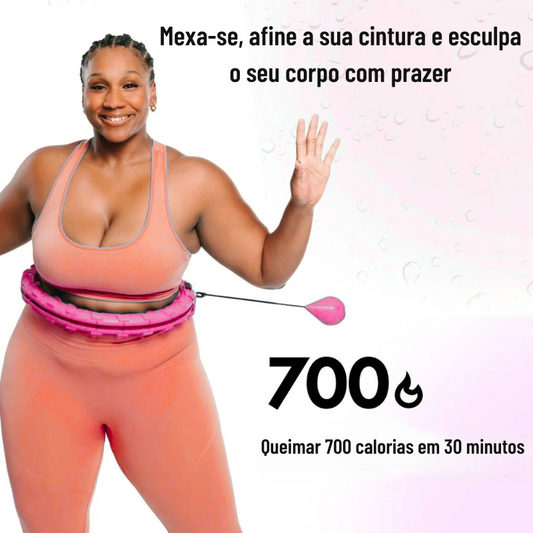 Aro de fitness para emagrecer, queimar calorias e afinar a cintura