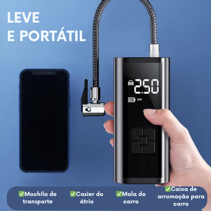 Inflador de pneus portátil