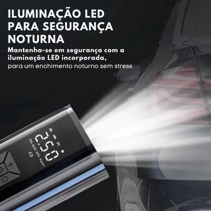 Inflador de pneus portátil