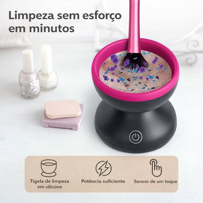 Limpador para pincéis de maquilhagem