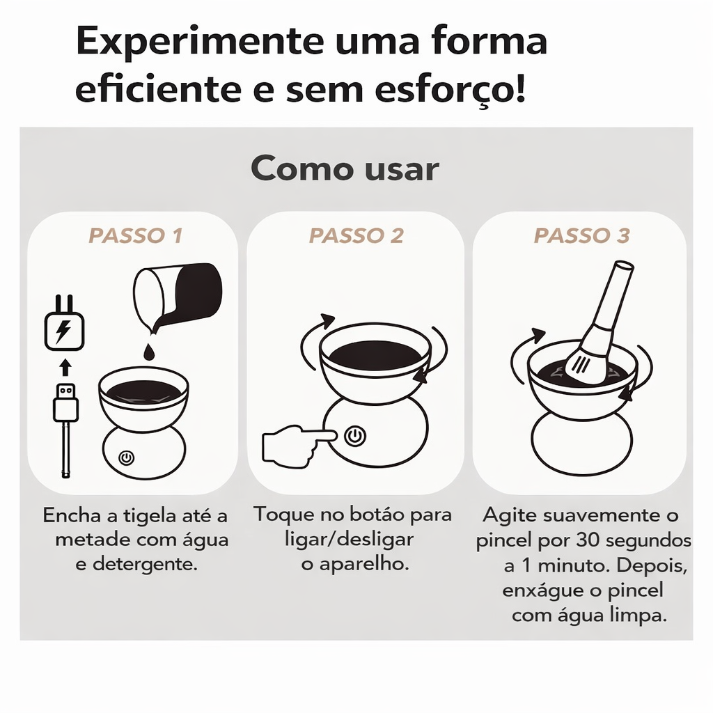 Limpador para pincéis de maquilhagem