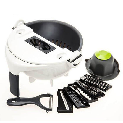 Cortador de legumes rotativo multifuncional 9 em 1