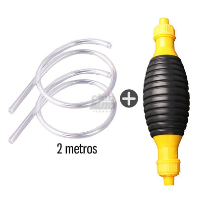 Bomba de Combustível Sucção Manual Universal Portátil