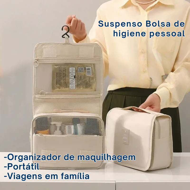 Kit de higiene pessoal dobrável para pendurar