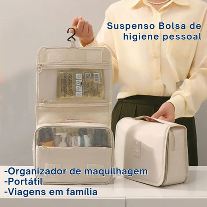 Kit de higiene pessoal dobrável para pendurar