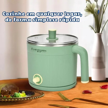 Mini-fogão elétrico portátil multifuncional de 1,5 L