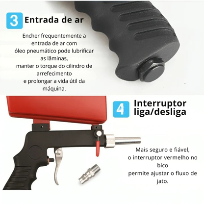 Máquina de polimento por pulverização