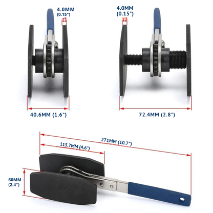 Ferramenta 360° para pinças de travão