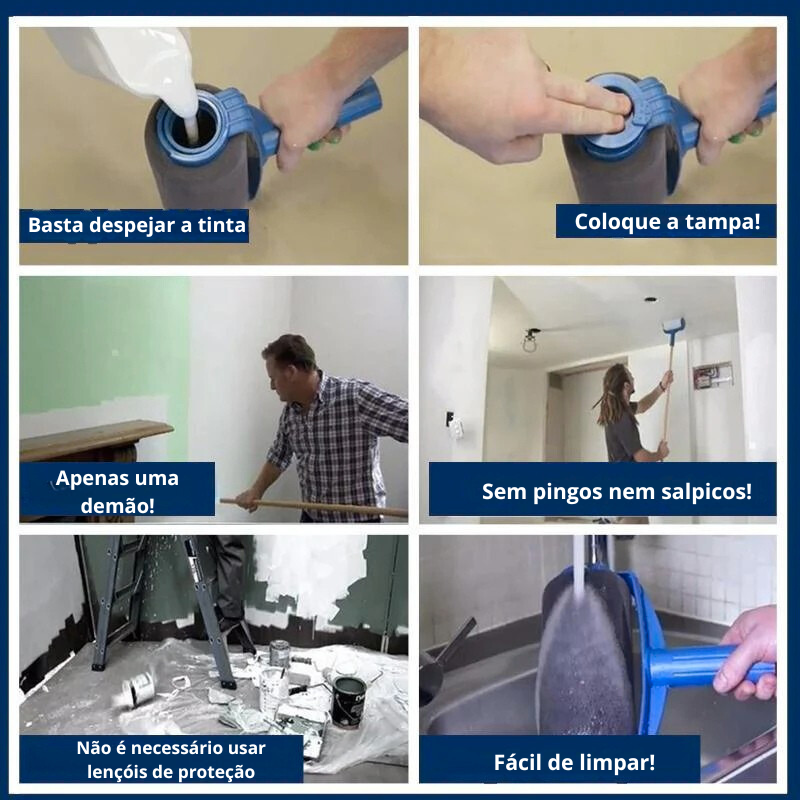 Kit Rolo De Pintura Anti-gotas