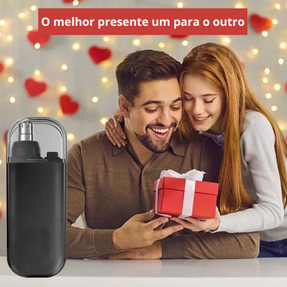 Aparador de pêlos do nariz recarregável e portátil