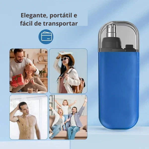 Aparador de pêlos do nariz recarregável e portátil