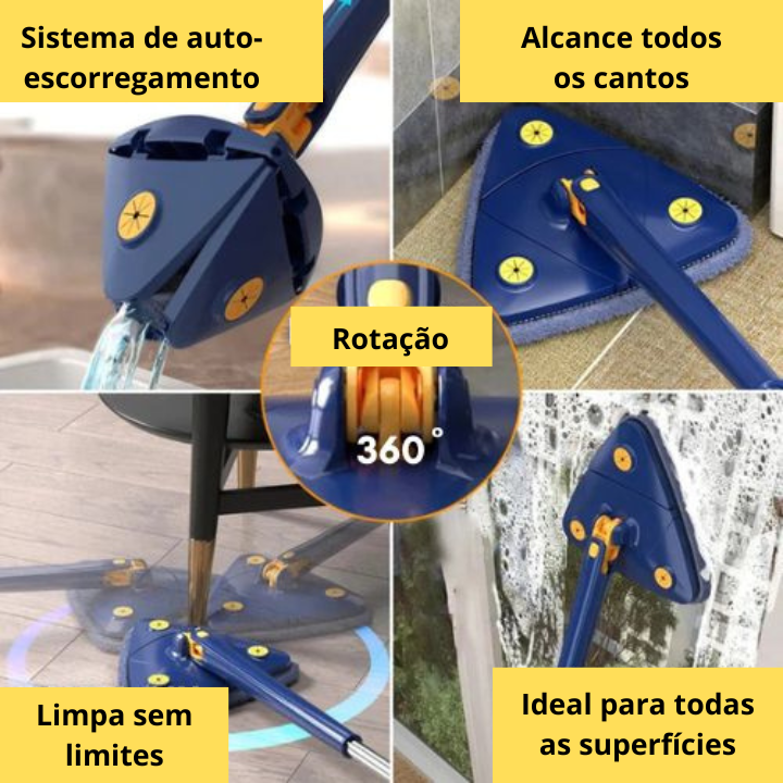 ESFREGONA TRIANGULAR 360º + 10 RECAMBIOS GRATUITOS