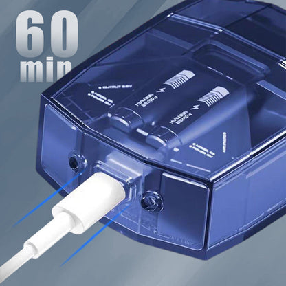 🚀Máquina de barbear elétrica transparente💎Silenciosa e portátil !